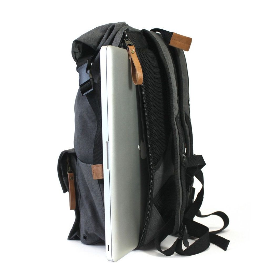 PKG Backpack Rolltop Pack - Dark Grey